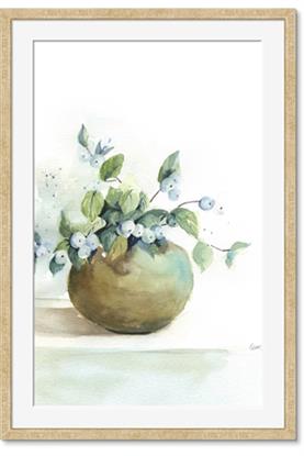 Image de Vase and Blue Flowers