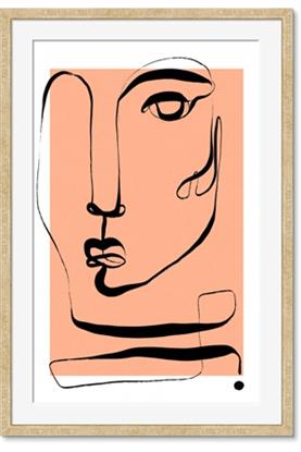 Image de Peach Portait Line Art
