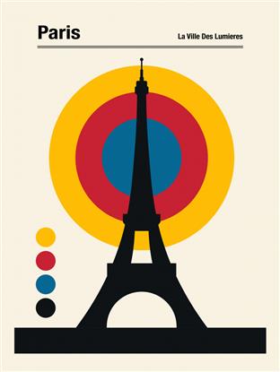 Picture of Retro Eiffel Tower Poster