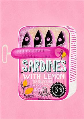 Picture of Sardines Tin Can Pink