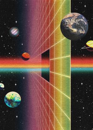 Picture of Space Rainbow Poster 