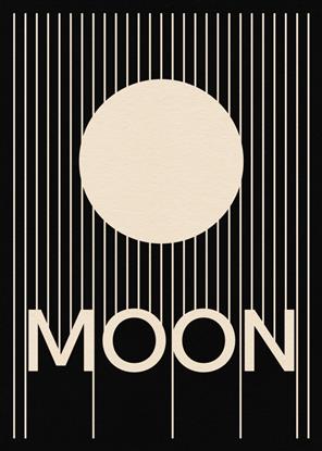 Picture of Moon Typography Poster