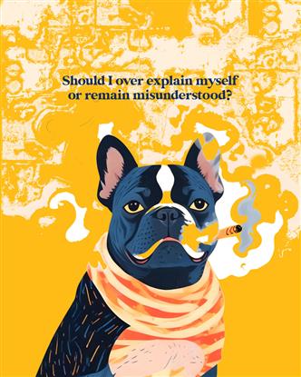 Picture of Should I Over Explain Myself Typhography Poster