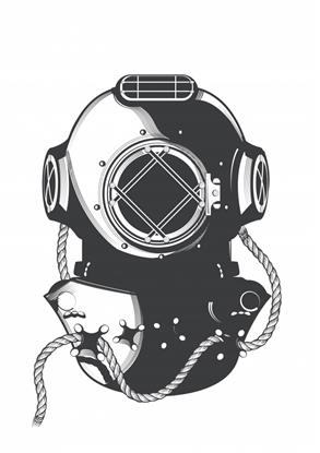 Picture of Vintage Diver Poster