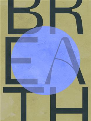 Picture of Breath Typography Poster