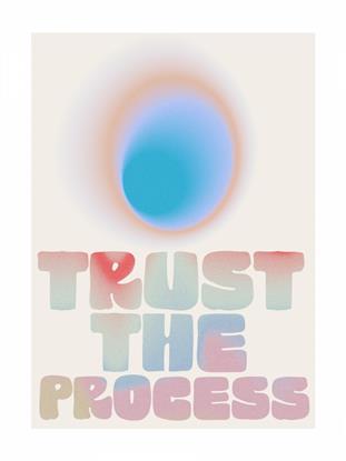 Picture of Trust the Process Typography Poster