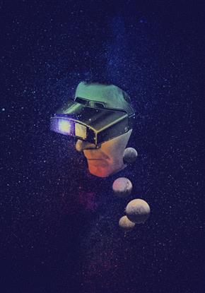 Picture of VR Headset In Outer Space