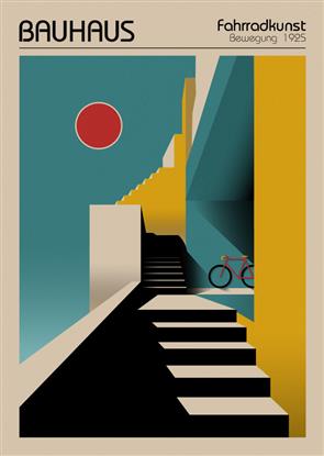 Picture of Bauhaus Fahrradkunst Poster