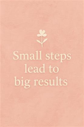 Image de Small Steps Typography Poster