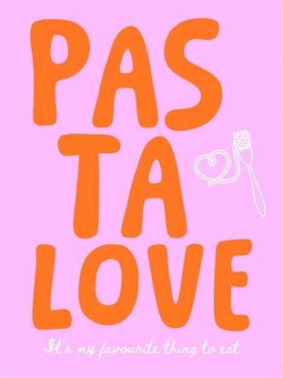 Image de Pasta Love Typography Poster