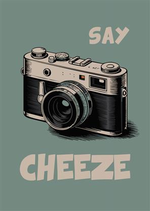 Image de Say Cheeze Typography Poster