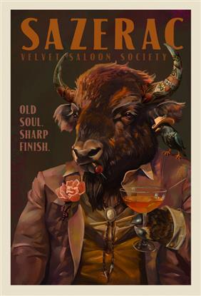 Picture of Sazerac Cocktai Poster