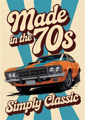 Image de Made In the 70s Typography Poster
