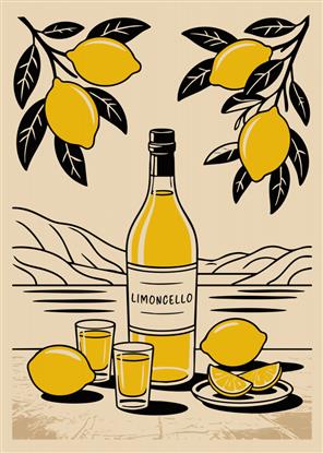 Image de Limoncello Bottle Poster