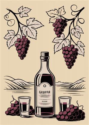 Image de Grappa Bottle Poster