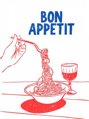 Image de Bon Appetit  Typography Poster