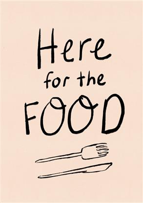 Image de Here for the Food Typography Poster