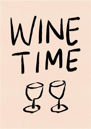 Image de Wine Time Typography Poster