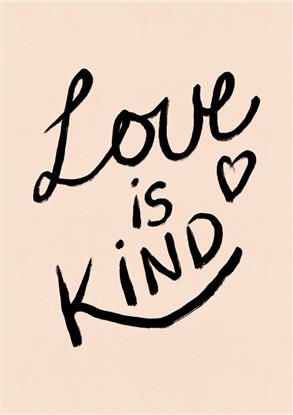 Image de Love is Kind Typography Poster